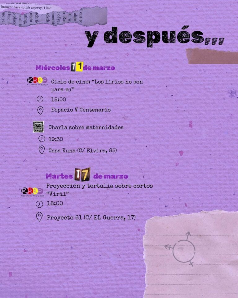 PROYECCIONES, CORTOS Y TERTULIAS